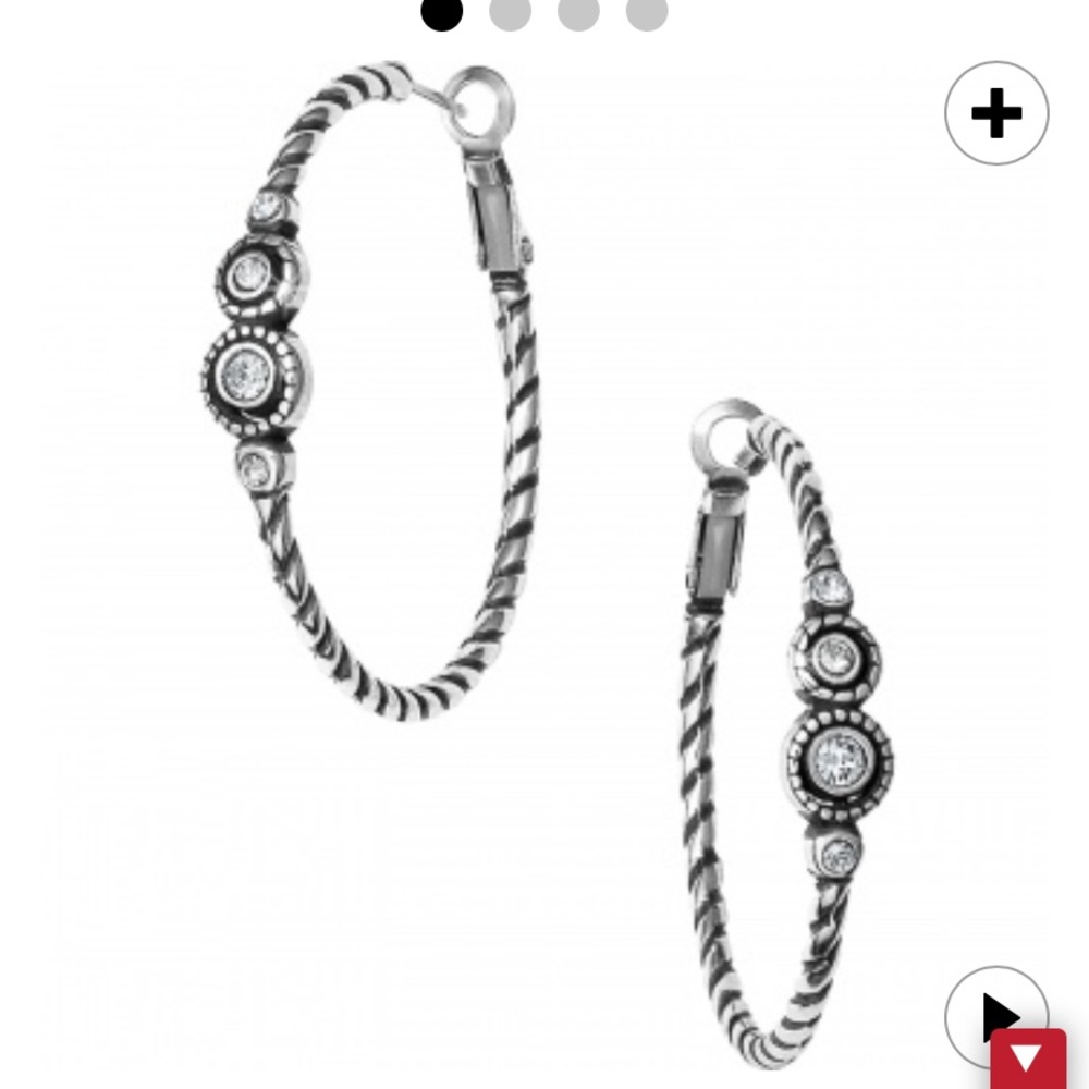 New With Tags - Brighton Halo Hoop Earrings